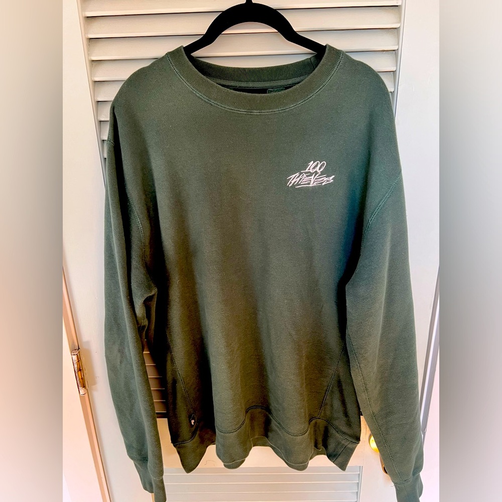 100 Thieves Forest Green Crewneck Sweatshirt